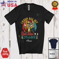Custom Name Dad Jokes Dad-A-Base; Father's Day Skeleton IT Manager Retro T-Shirt
