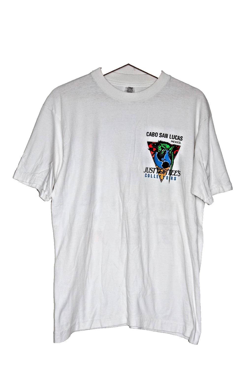 VTG Cabo San Lucas Mexico T Shirt Just For Tees Mature Party Beer Beach 90s L