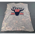 Coors Banquet Rodeo Bull Camo Muscle Tee Mens Small NWT Sleeveless Graphic Shirt