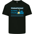Cycling Weekend Forecast Funny Beer Alcohol Mens Light Cotton T-Shirt
