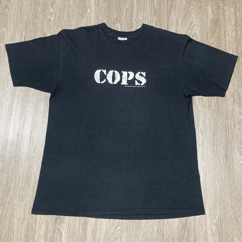 Cops Shirt XL 90s 00s Y2k TV Show Police Officer Funny Parody Tee