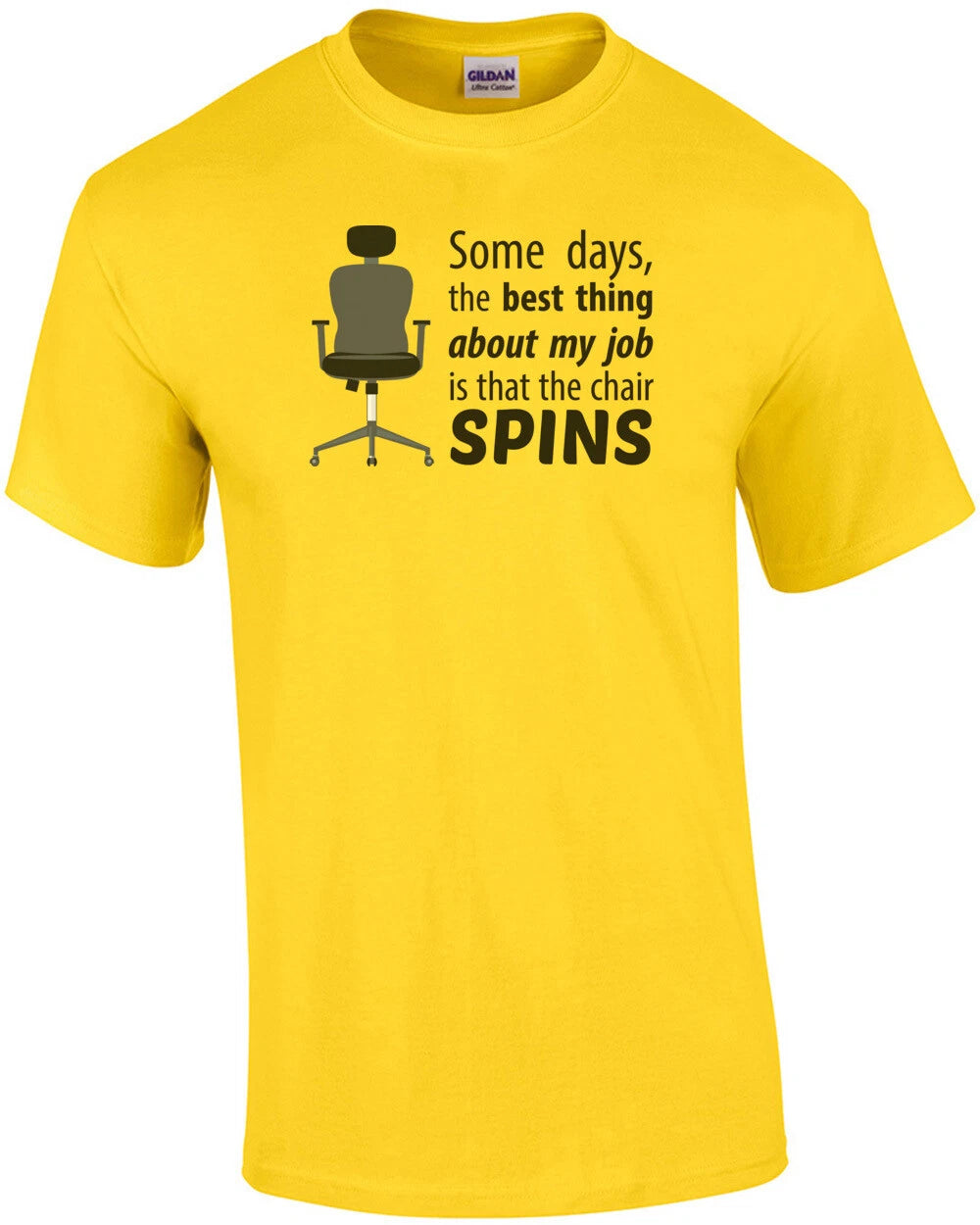 Some days, the best thing about my job is that the chair spins - work office ...