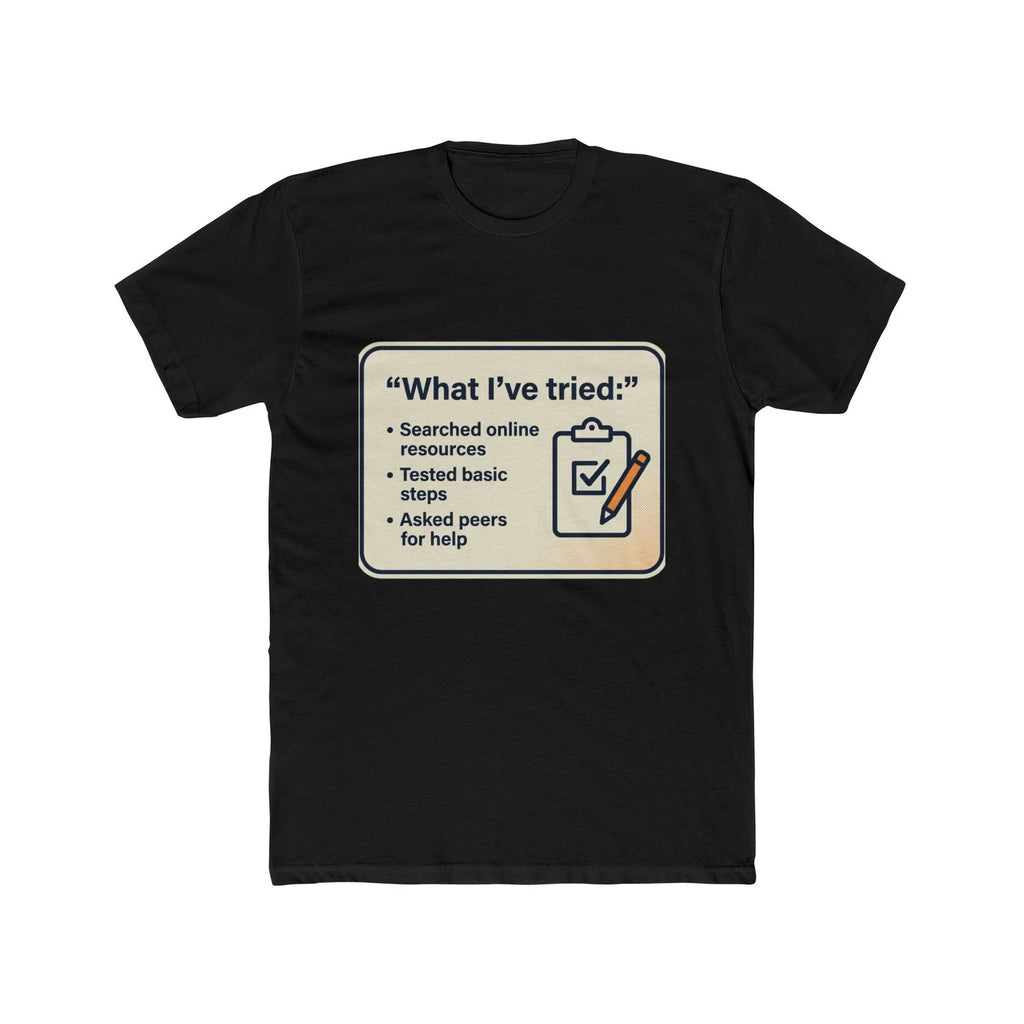 Troubleshooting Checklist Tech Humor Tee | Office IT Shirt