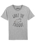 Man Sleeves short - . What The Seal Gray