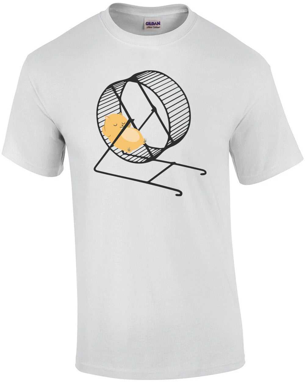 Lazy Hamster chilling on hamster wheel. Hamster T-Shirt