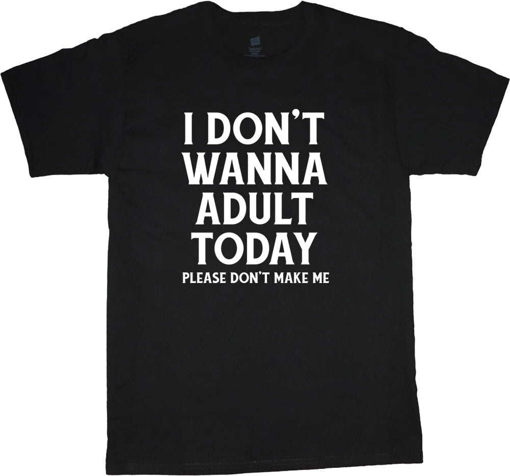 Funny T-shirts Mens Adult Adulting Immature Dad Gifts Husband Lazy Tee Shirts