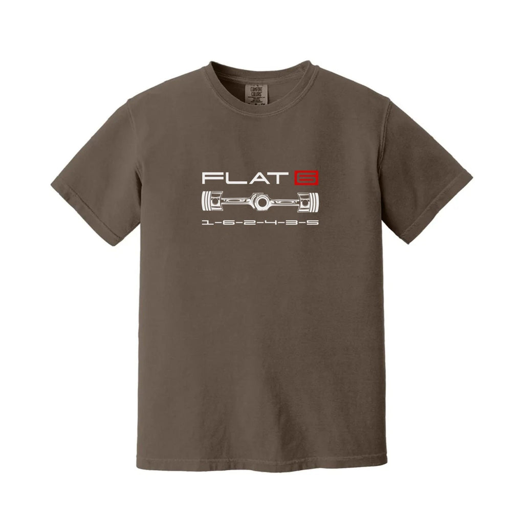 Flat-Six Engine Graphic T-Shirt – Boxer Engine Art Tee, Gift for Air-Cooled Fan