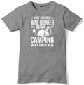 Just Another Wine Drinker With A Camping Problem Mens Funny Unisex T-Shirt