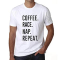 ULTRABASIC men's t-shirt coffee running nap repetition coffee race nap repeat