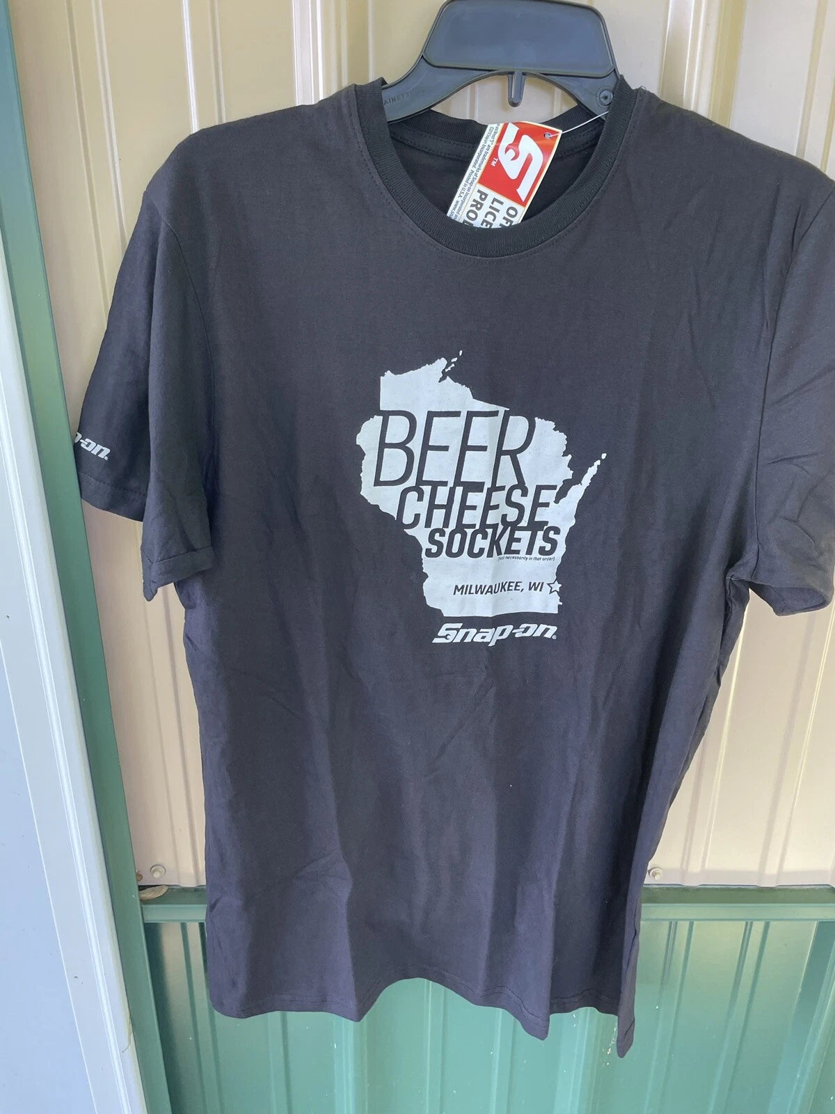 Snap-on Tools T-shirt Wisconsin Beer Cheese Sockets Limited Black Size XLarge