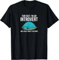 Fun Fact I'm an Introvert and I Want to Go Home Turtle House T-Shirt