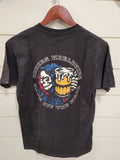 Vans Off The Wall Mens T Shirt With Skelton Holding Beer Black