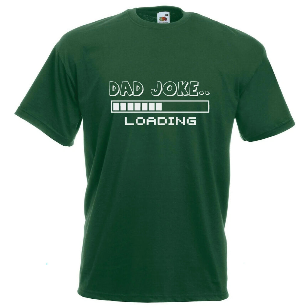 Dad Joke Loading Fathers day T-shirt Design Birthday Mens Green T Shirt XTSN284