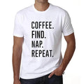 ULTRABASIC men's t-shirt coffee find nap repeat coffee find nap repeat