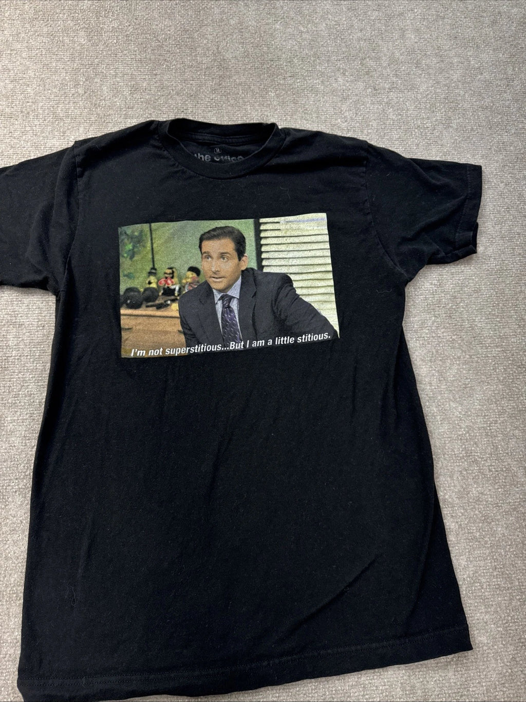 The Office Graphic Print Black Short Sleeve Men's T-Shirt M
