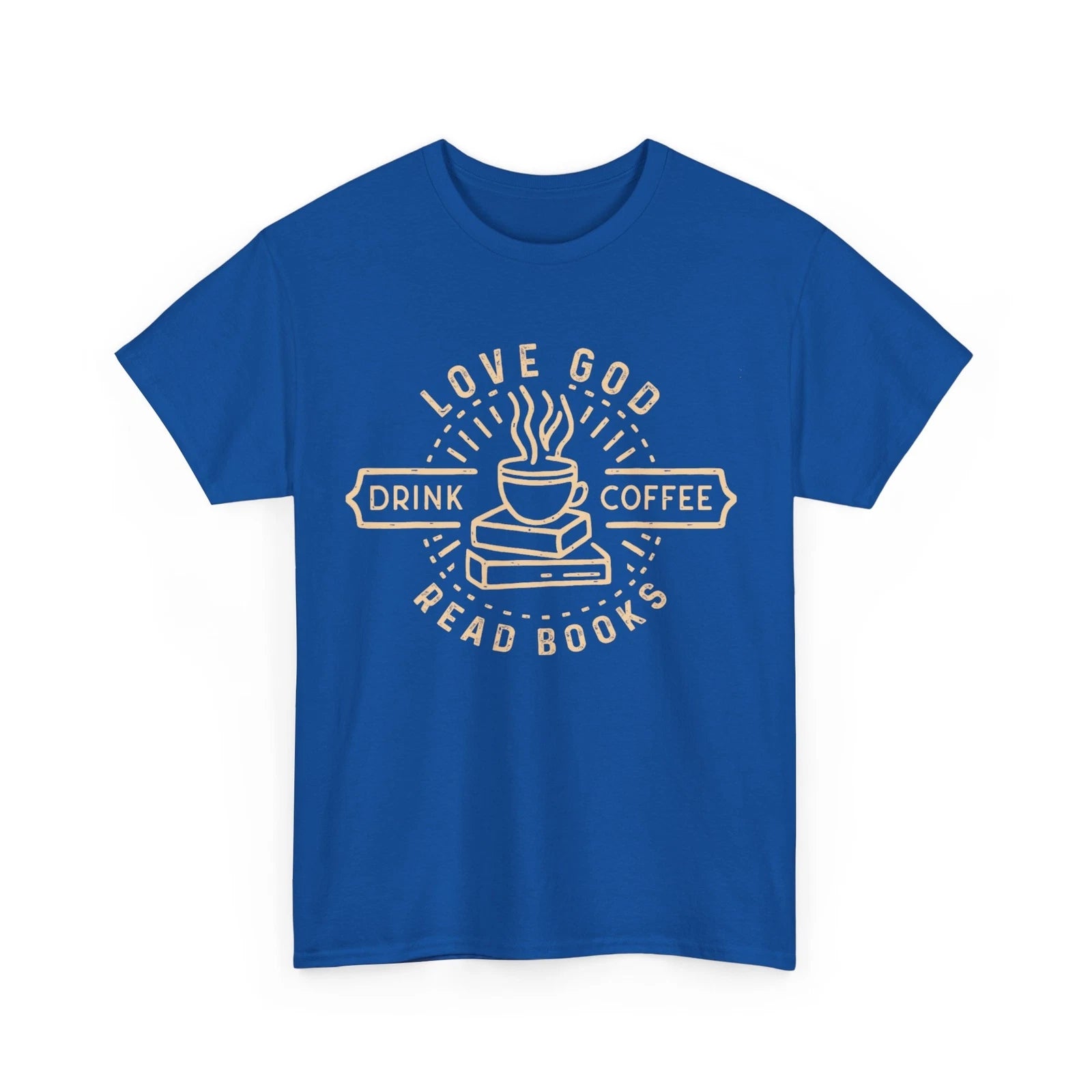 Love God Drink Coffee Read Books Shirt, Books Reading Lovers Vintage Shirt
