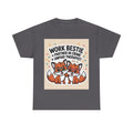 Office Humour Gift| Work Bestie Partner in Crime Unpaid Therapist T-Shirt | Fox