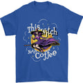 This Witch Needs Coffee Funny Halloween Mens T-Shirt 100% Cotton