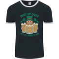 St Patricks Day Shut Up Liver Funny Beer Alcohol Mens Ringer T-Shirt FotL