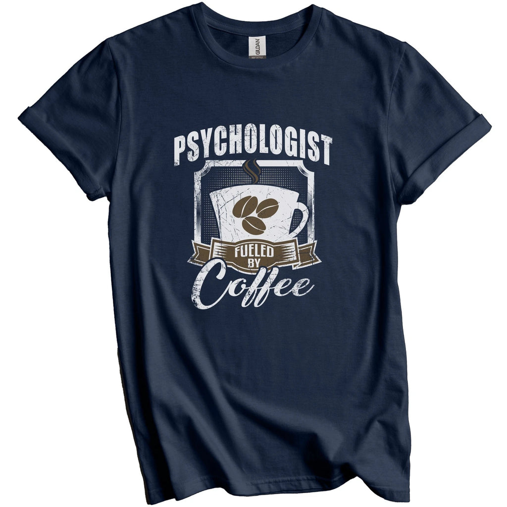 Psychologist Fueled By Coffee Funny T-Shirt Gift for Psychologist