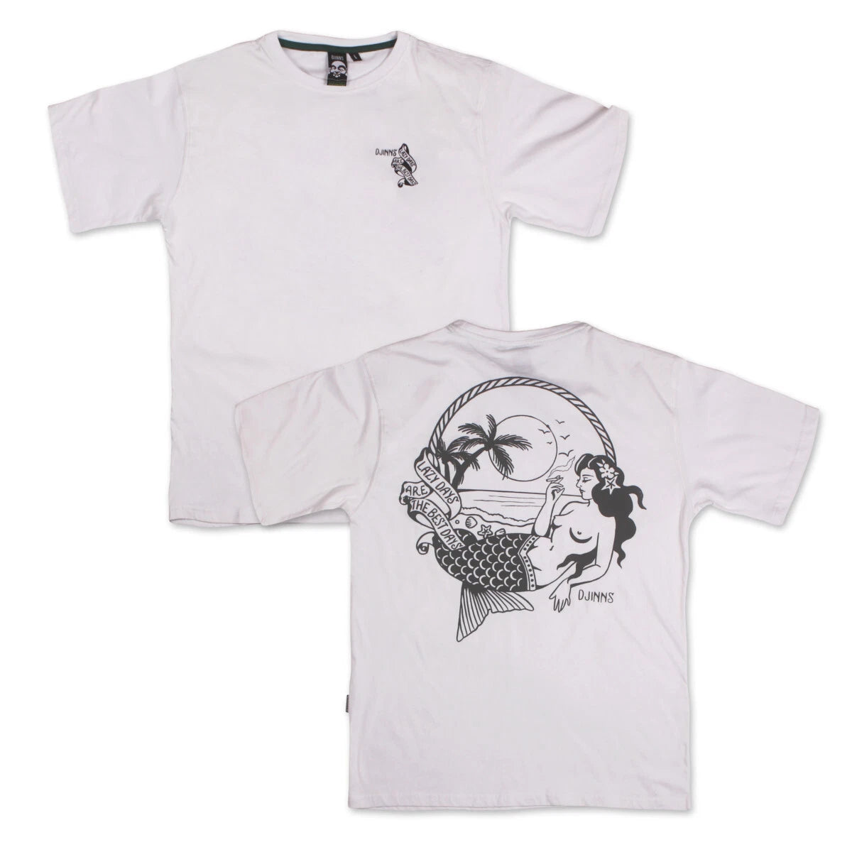 Djinns Oversized T-Shirt Lazy Mermaid For Men Top Mermaid Chillen