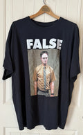 The Office Dwight Schrute Men's XXL False Ripple Junction T-Shirt Black