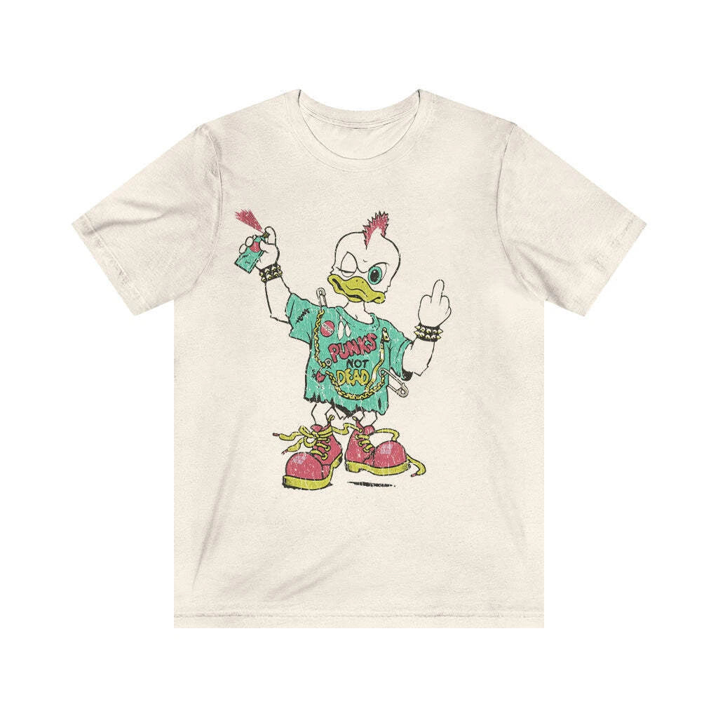 Punks Not Dead Duck 1992 Vintage Men's T-Shirt