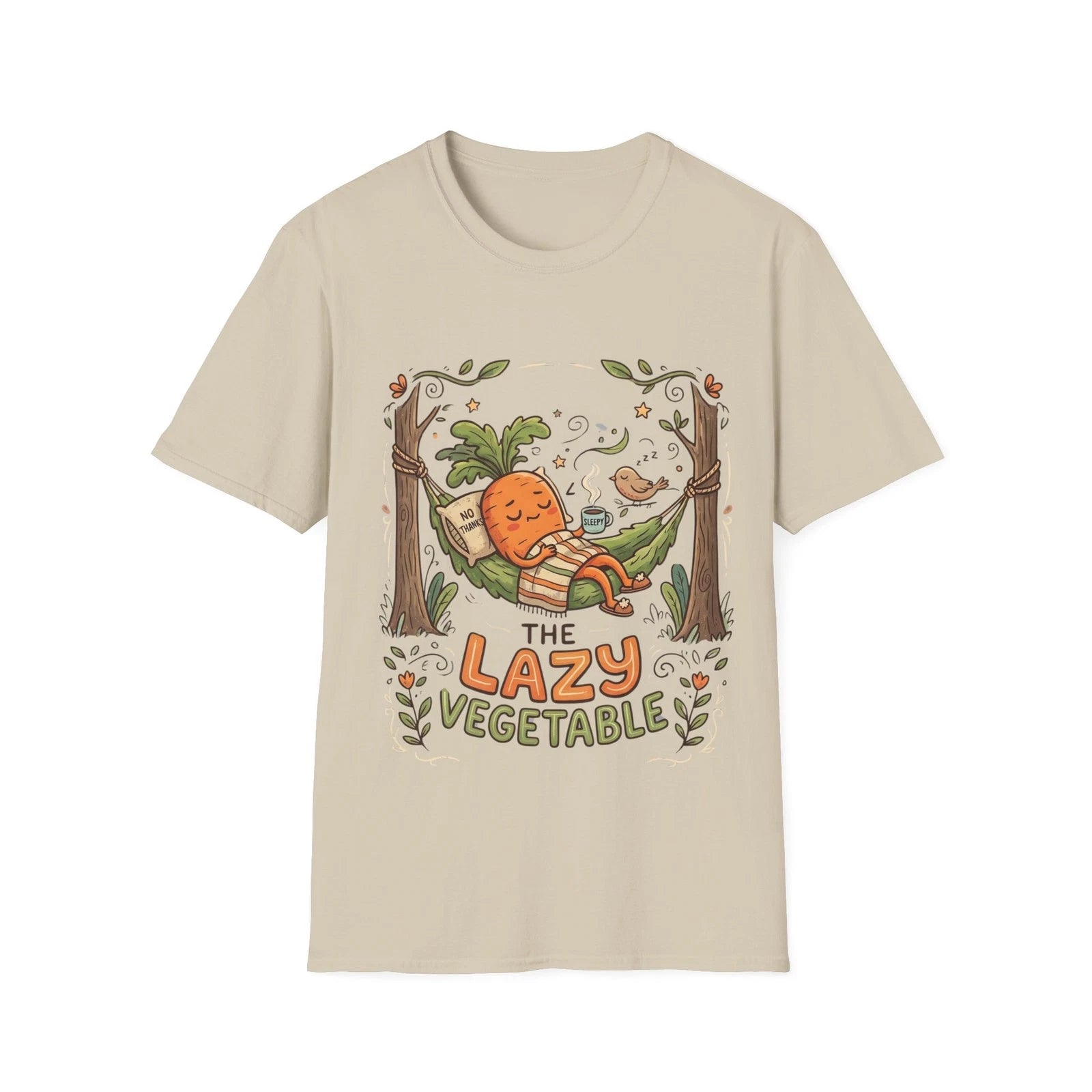 The Lazy Vegatable Carrot  Softstyle T-Shirt