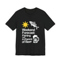 Weekend Forecast Fishing With A Chance Of Beer Funny Fishing Weather Shirt Tee