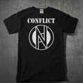 Conflict - Logo - Black T Shirt - Punk