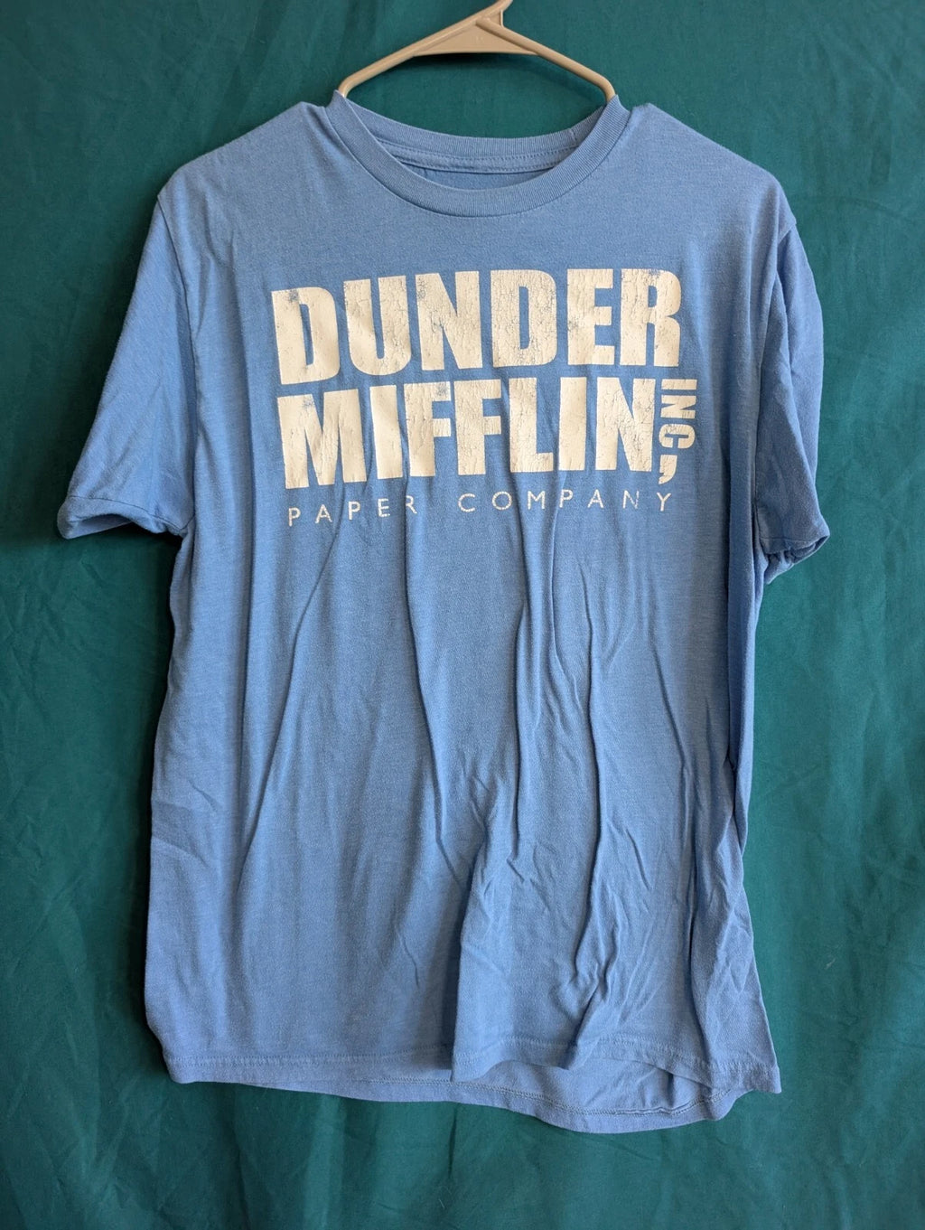 The Office Dunder Mifflin Inc Paper Company Shirt Mens Large Shortsleeve Casual