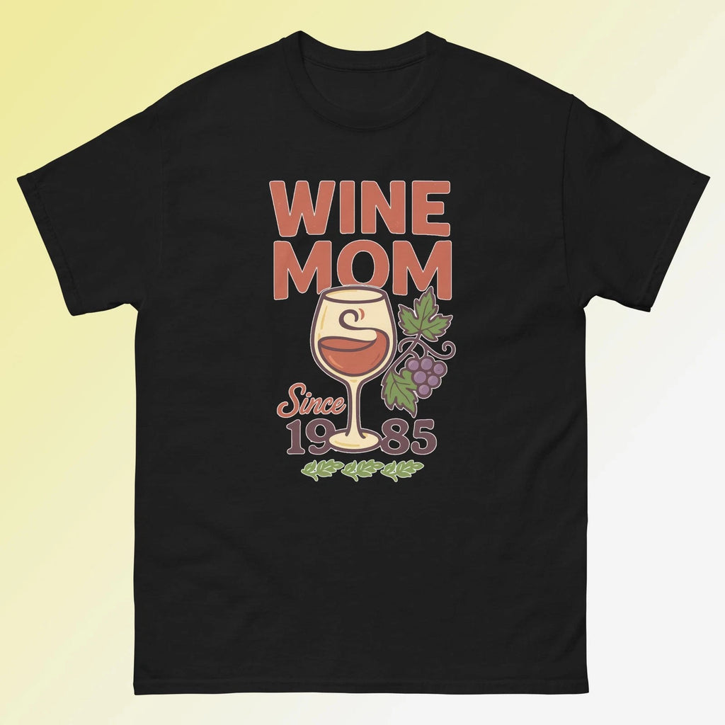Wine Mom Since 1985 Unisex Short Sleeve T-Shirt