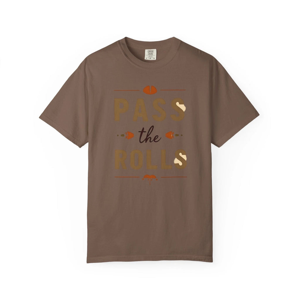 Thanksgiving Humor T-Shirt, Unisex Graphic Tee, Pass the Rolls Shirt, [...]