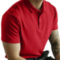 Men's Short Sleeve Casual Shirt with Lapel Collar and Button Front Closure