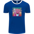 Grumpy Axolotl With Coffee Mens Ringer T-Shirt FotL