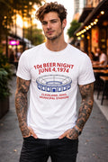 10 Cent Beer Night 1974 T-Shirt Stadium Vintage Funny Retro Unisex Tee