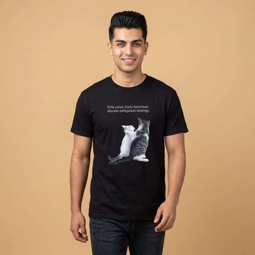 Felis Catus two hugging cats Tee | vintage quarantine quote S-5X