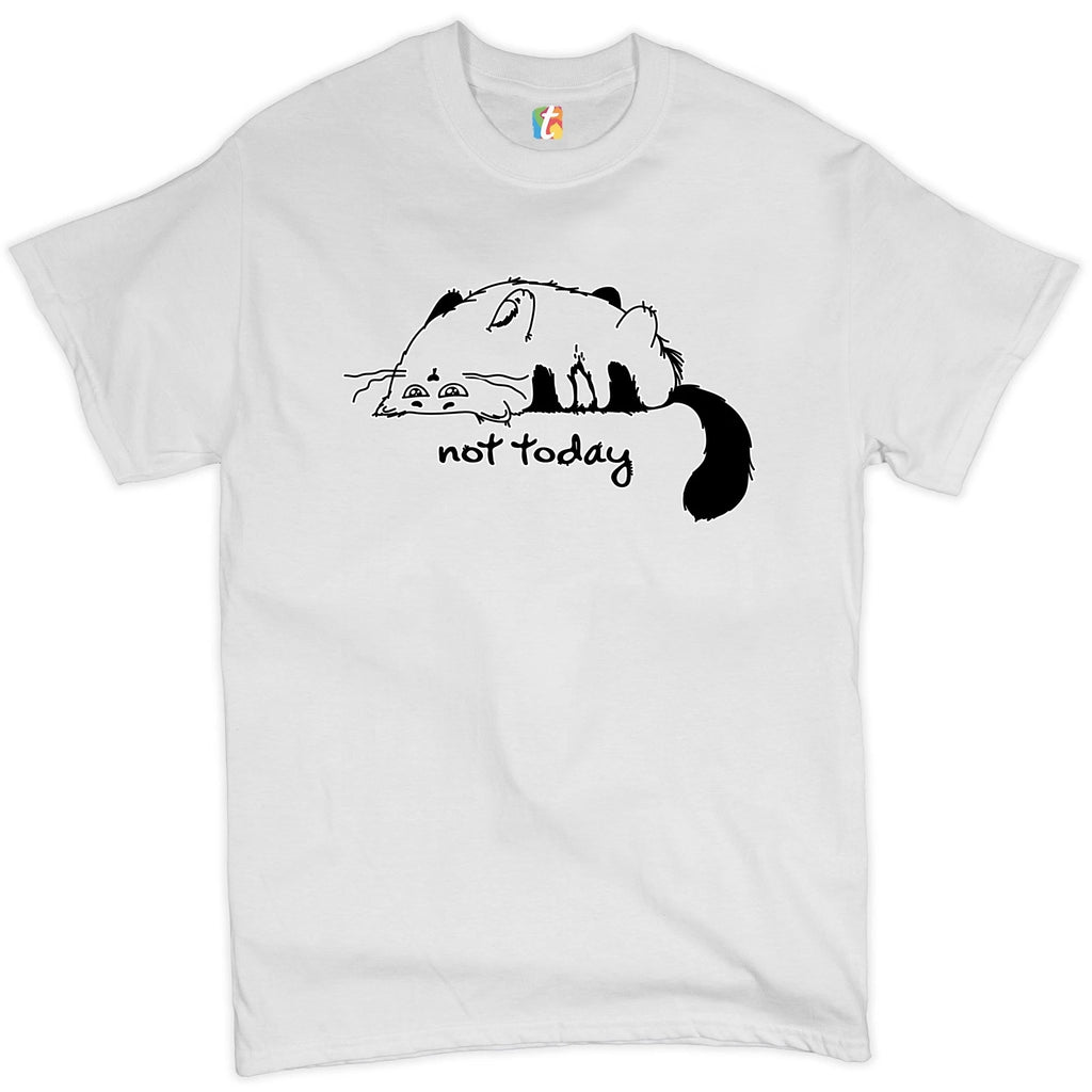 Lazy Kitty Not Today T-shirt Kitten Cat Lovers Funny Men's Tee