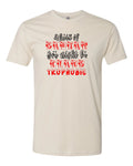 Afraid of Santa You Might Be CLAUStrophobic Funny Dad Jokes Fine Jersey Tee