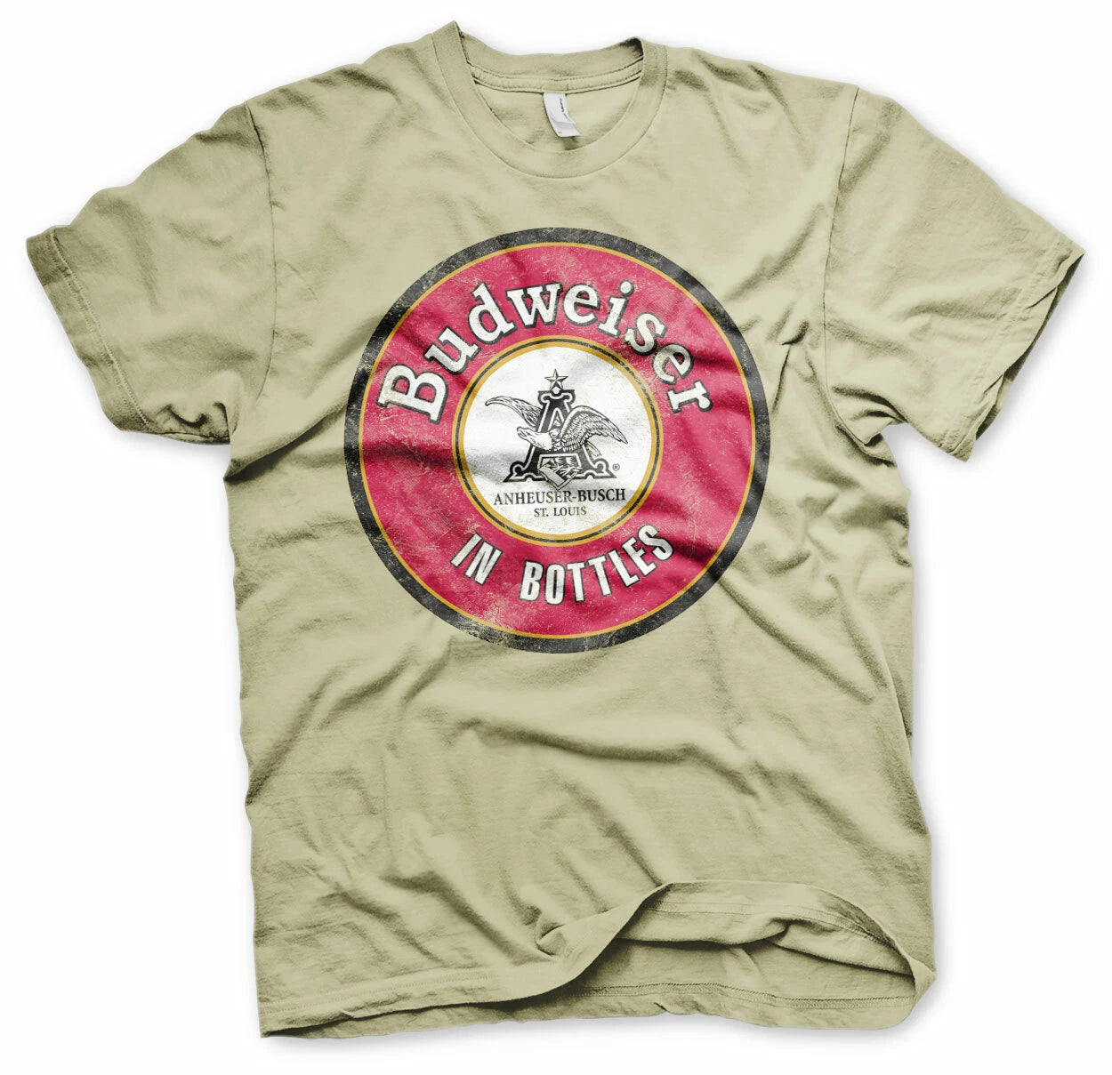 Budweiser Lager Beer Beer In Bottles Anheuser Busch Men Men T-Shirt Khaki