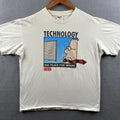 Vintage Dilbert Shirt Mens XL Technology Wimps 90s Single Stitch Cartoon Comic