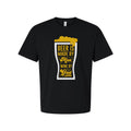 Unisex T Shirt With Beer Glass Graphic And Quote Beer Is Made By Men Wine By God