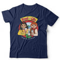 Rose And Gin Tshirt Unisex - Funny 90's Cartoon Drinking Wine Parody Humour