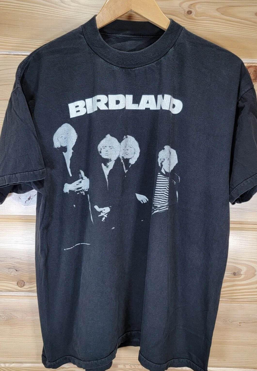 VTG Birdland Band Tour 1991 Lazy Record T-Shirt Men XL Indie Grunge Distress