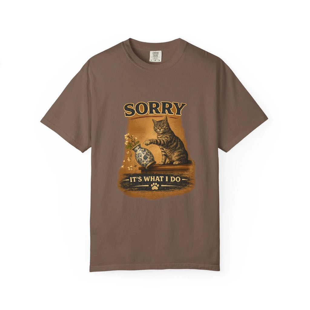 Sorry, It’s What I Do cat T-Shirt | Cat playing with yarn design