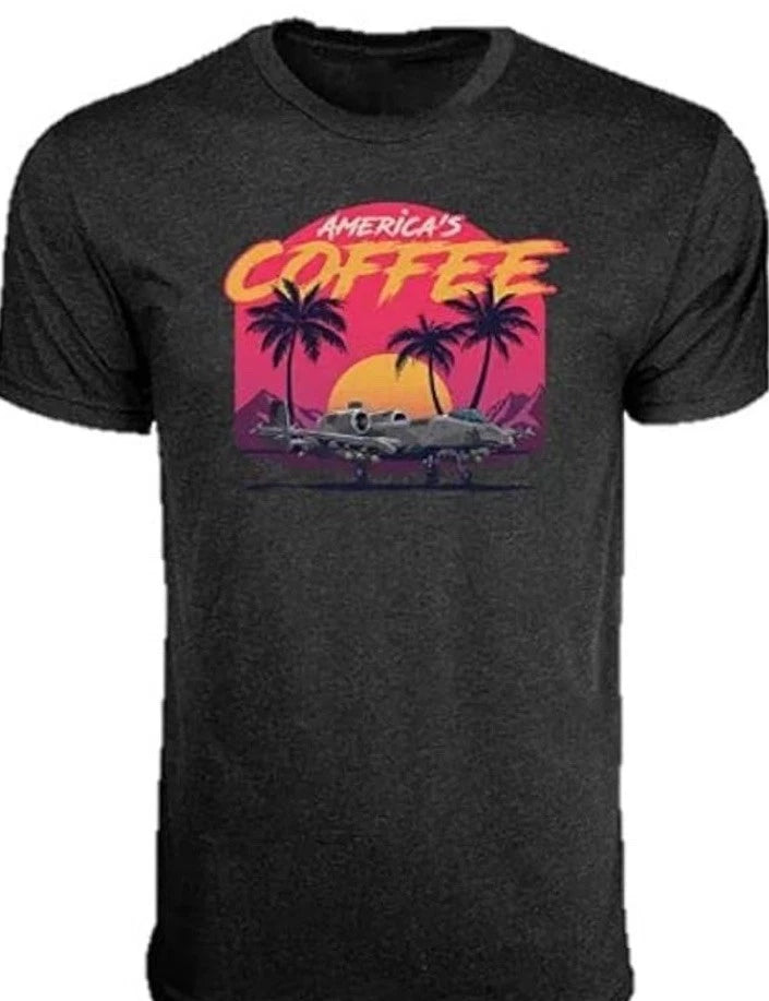Black Rifle Coffee Company Sunset Jet Tshirt AMERICA'S COFFEE Men’s Size MED New