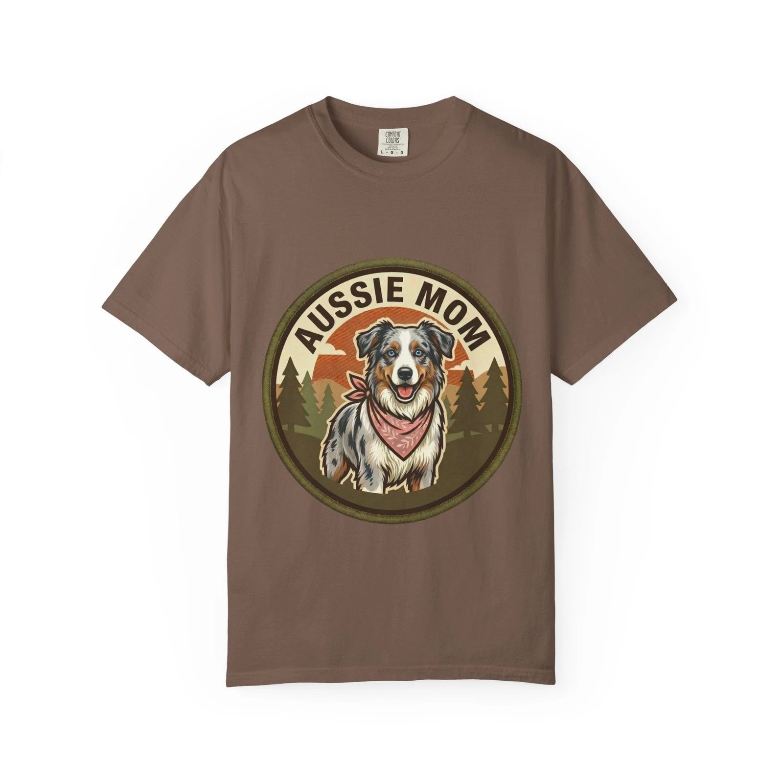 Australian Shepherd Mom T-Shirt Aussie Dog Gift Women Graphic Tee Mothers Day