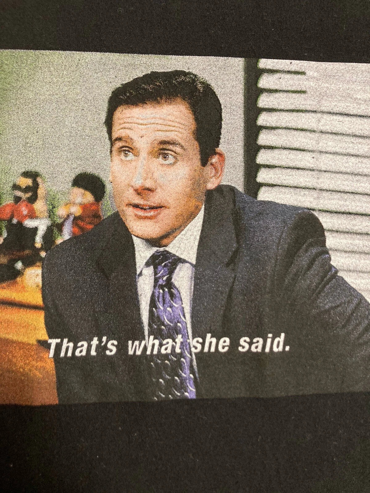 THE OFFICE Michael Scott “That’s What She Said” T-Shirt Unisex Size SMALL