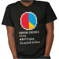 Funny Video Gaming Excuses Lag Pie Chart Womens or Mens Crewneck T Shirt Tee