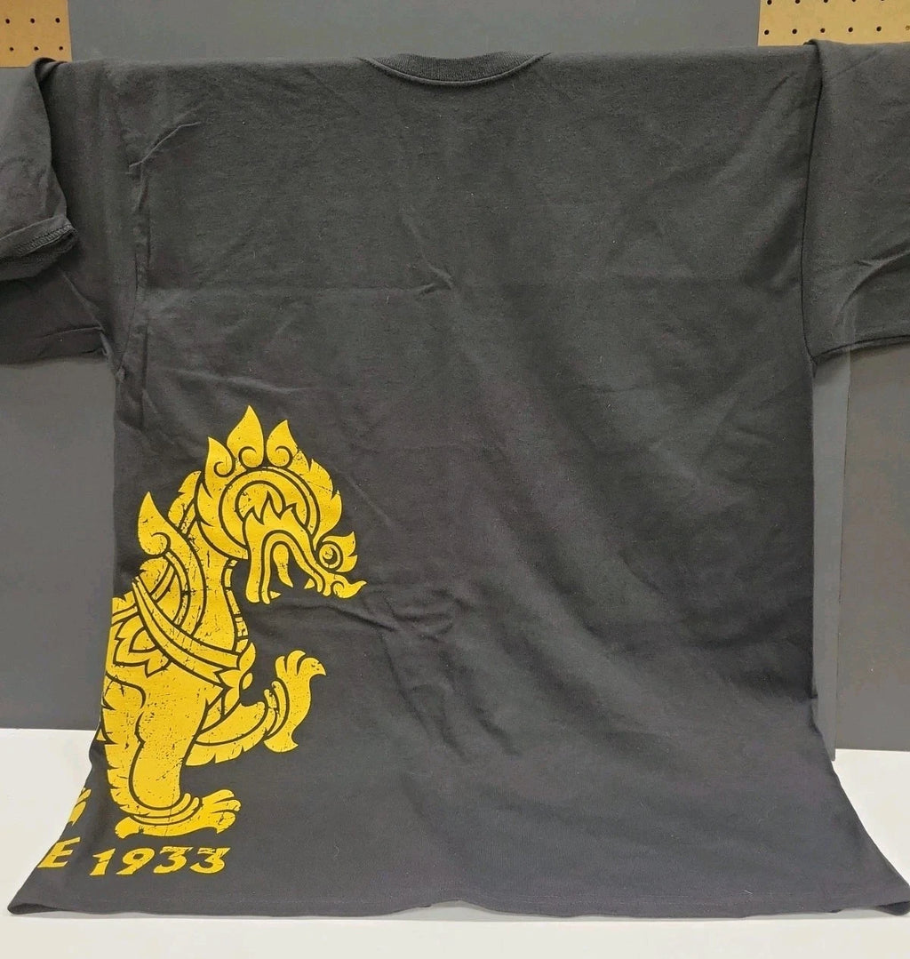 Singha Beer Thai Size Large Hanes 100% Cotton Short Sleeve